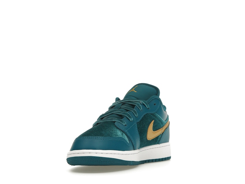 Jordan 1 Low SE Geode Teal Metallic Gold (GS)