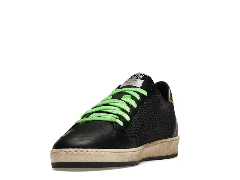 Golden Goose Ball-Star Low Black Fluorescent green