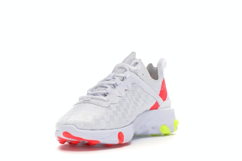 Nike React Element 55 White Crimson Volt
