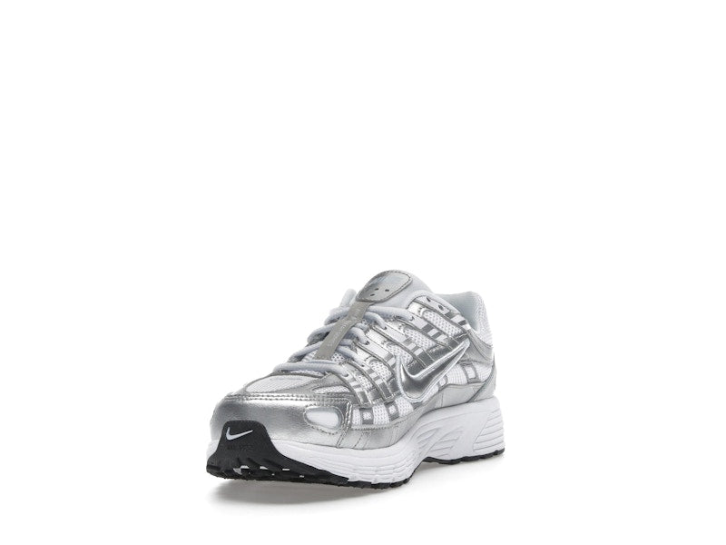 Nike P-6000 White Metallic Silver (GS)