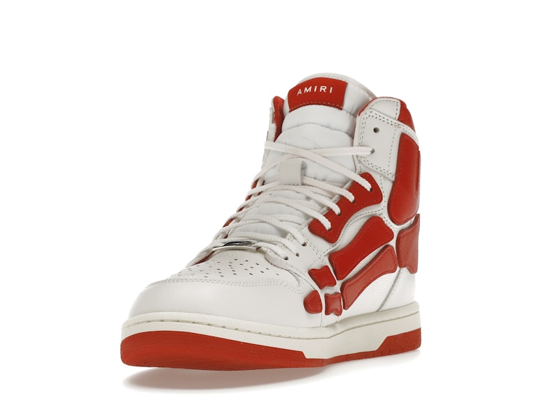 AMIRI Skel Panelled High Top White Red
