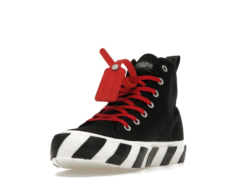OFF-WHITE Vulcanized Hi Black Red Canvas