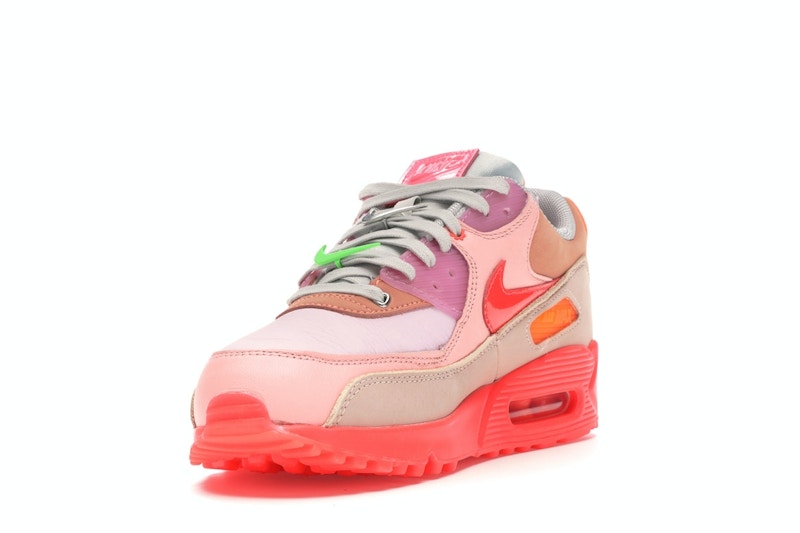 Nike Air Max 90 PRM Platinum Crimson/Bright Purple (Women's)