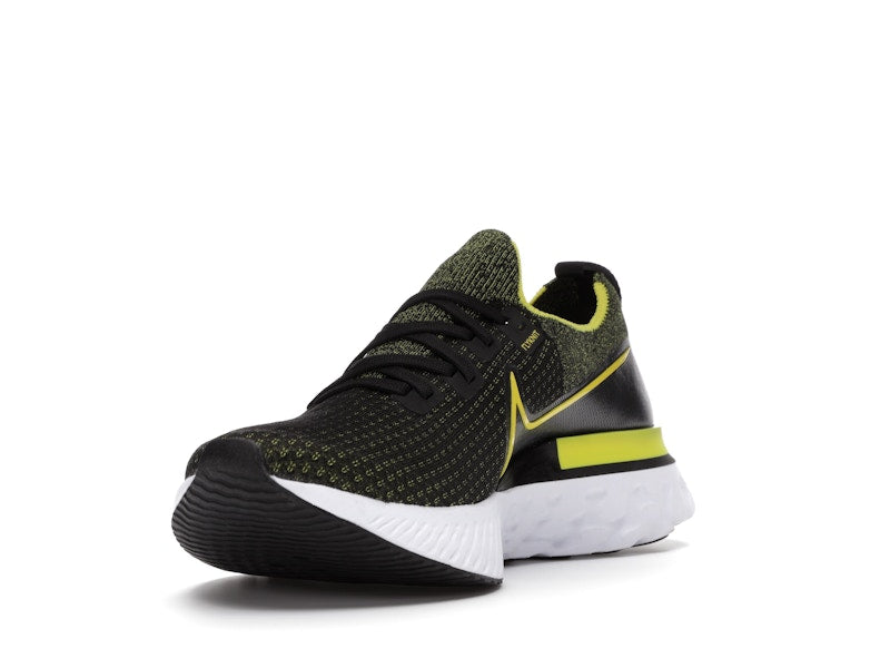 Nike React Infinity Run Flyknit Black Sonic Yellow
