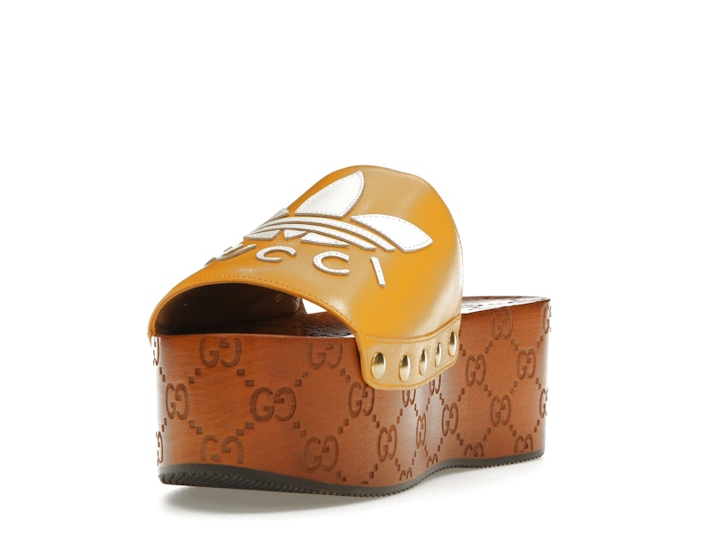 Gucci x Adidas GG Clog Yellow (Women's)