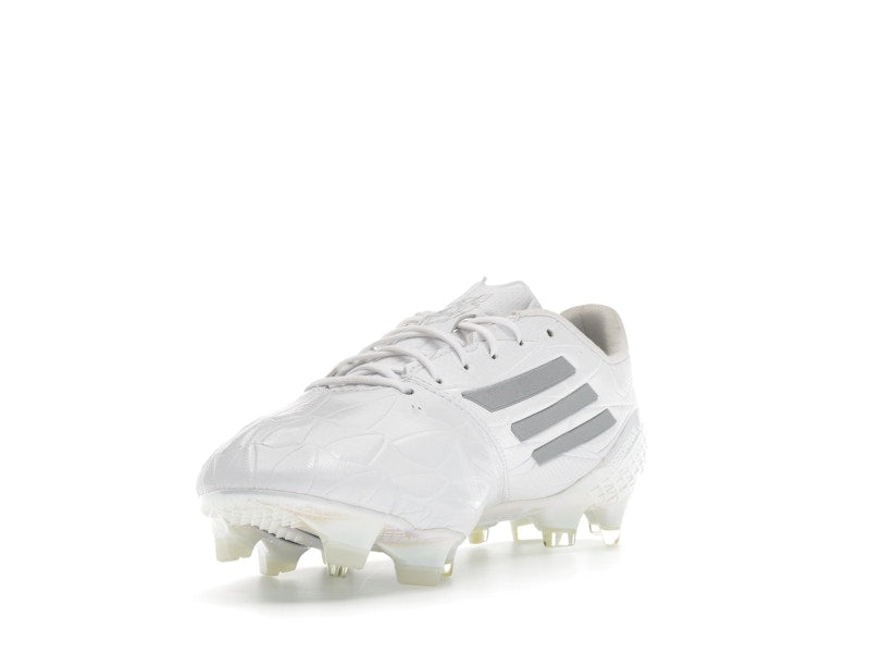 adidas Adizero F50 4 Leather FG White Silver Metallic