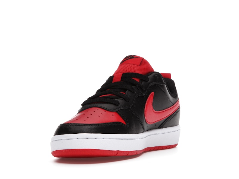 Nike Court Borough Low 2 Black University Red (GS)