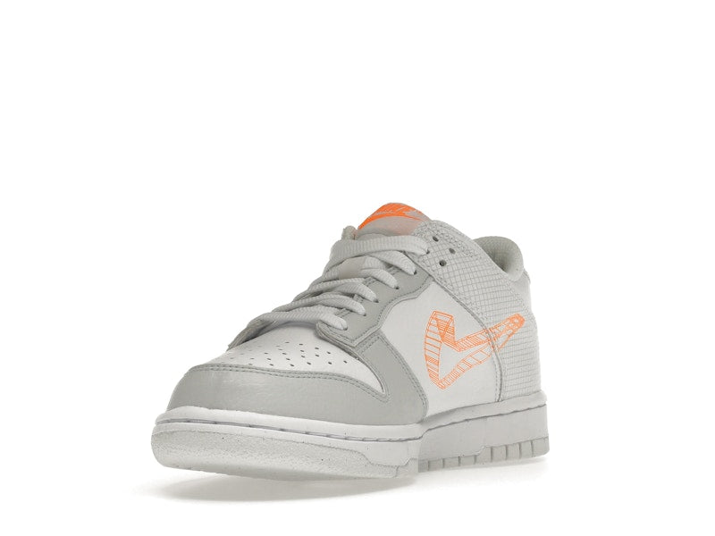Nike Dunk Low SE 3D Swoosh Pure Platinum Total Orange (GS)
