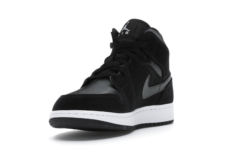 Jordan 1 Mid White Black Grey (GS)