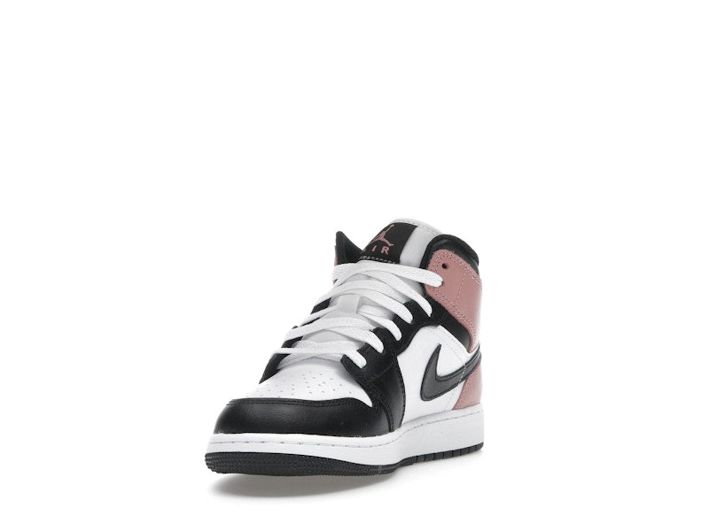Jordan 1 Mid White Rust Pink Black (GS)