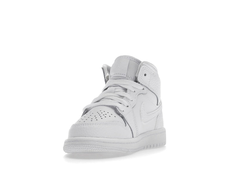 Jordan 1 Mid Triple White (2021) (PS)