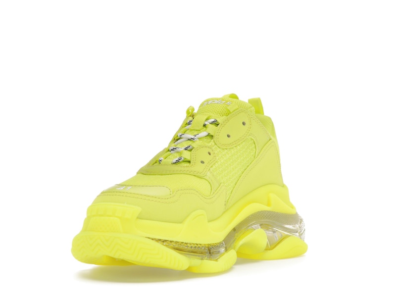 Balenciaga Triple S Clear Sole Fluo Yellow White (Women's)
