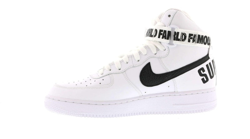 Nike Air Force 1 High Supreme World Famous White