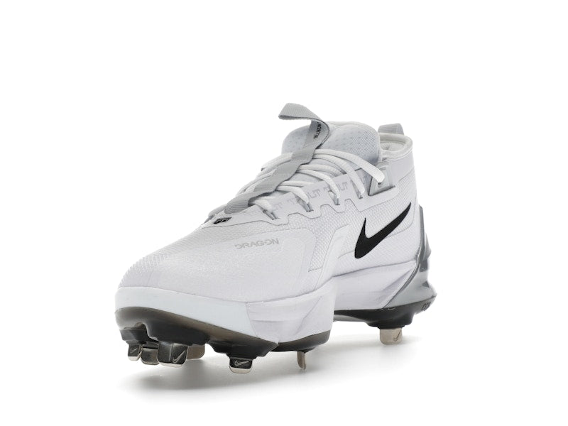 Nike Force Zoom Trout 9 Elite White Black Pure Platinum Metallic Silver