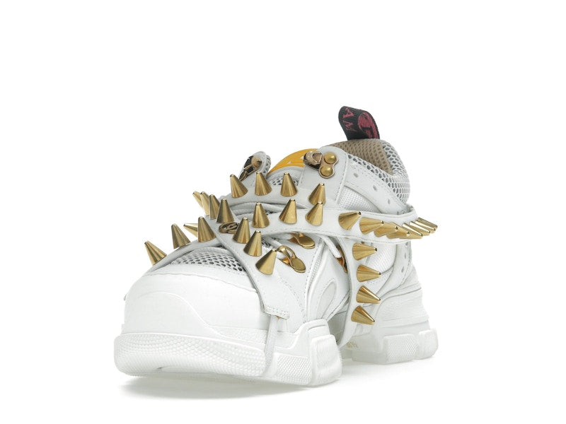 Gucci Flashtrek Chunky Leather Sneakers White Gold (Women's)