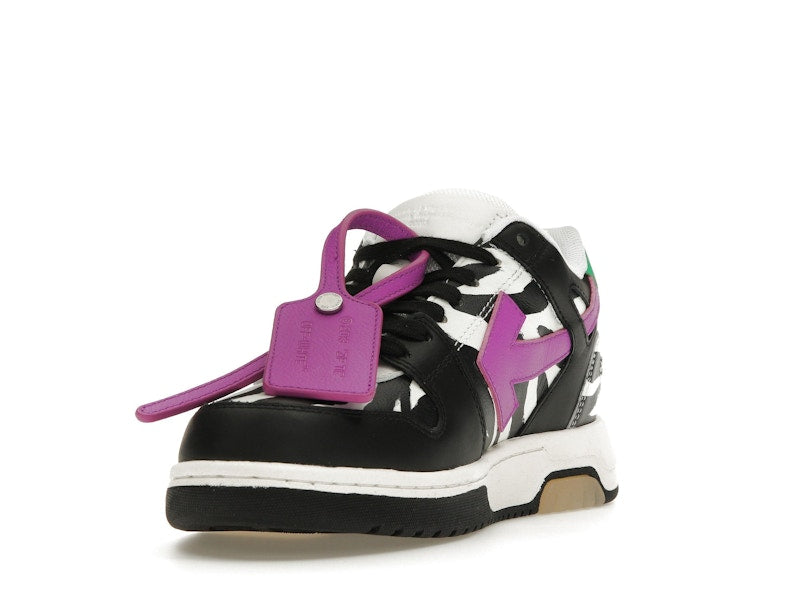 OFF-WHITE Out Of Office OOO Low Tops Zebra Pink (Women's)