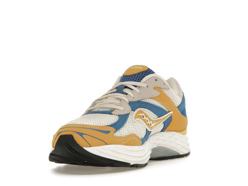 Saucony ProGrid Omni 9 Premium Cream Yellow Royal Blue