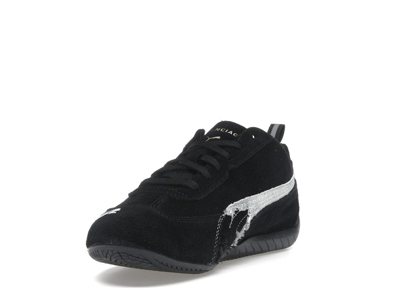 Balenciaga x Puma Speedcat Suede Distressed Black White
