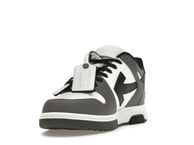 OFF-WHITE Out Of Office OOO Low Tops Dark Gray Black