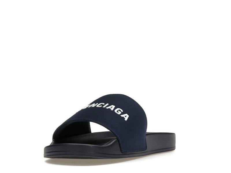 Balenciaga Pool Slide Navy
