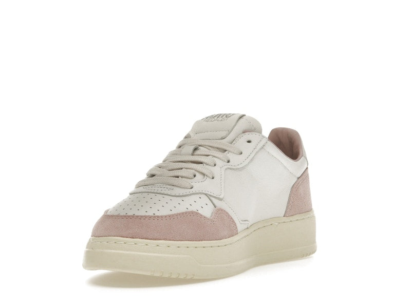 Autry Medalist Leather Low White Powder (Women's)