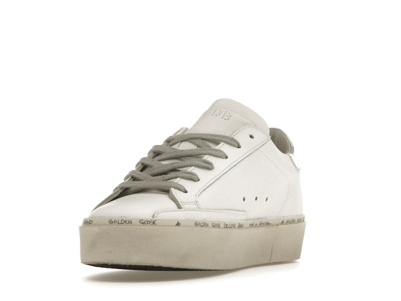 Golden Goose Hi Star White Glitter Star Mirror Heel (Women's)