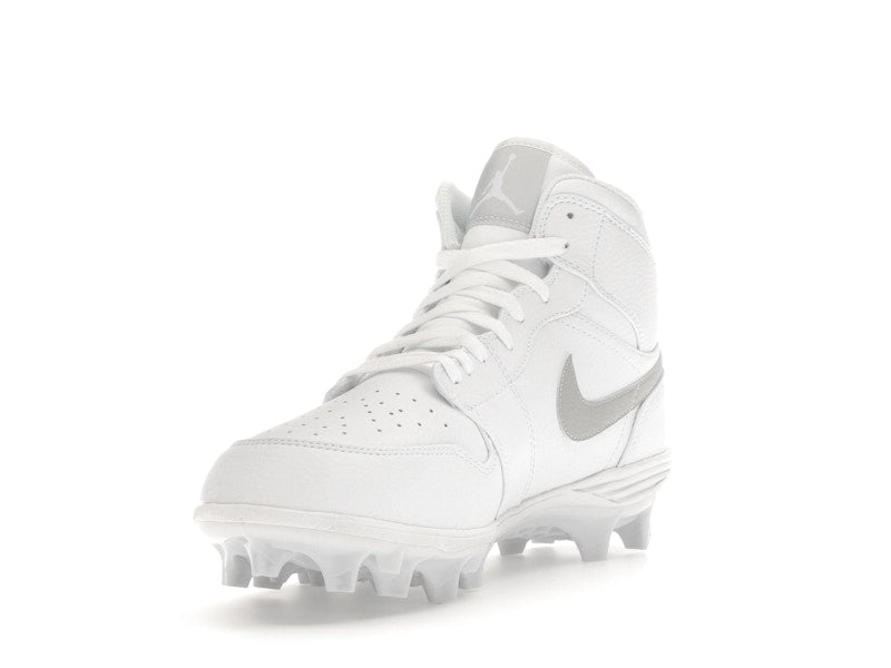 Jordan 1 Mid TD Cleat White Grey Fog