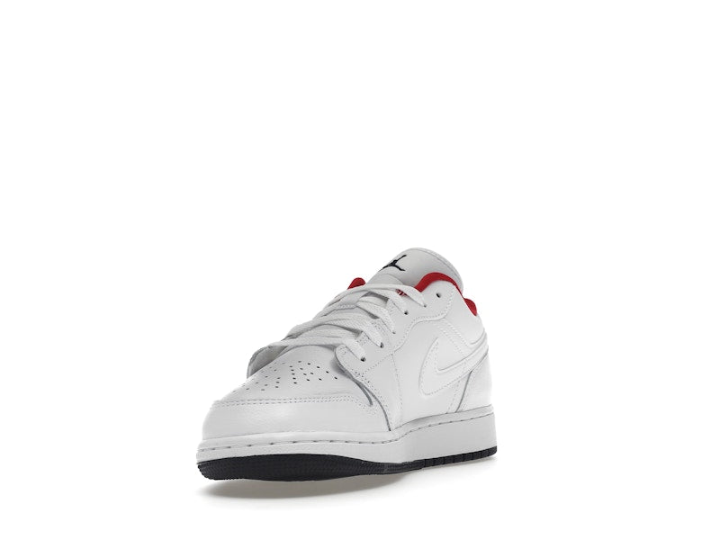 Jordan 1 Low White Gym Red Black (GS)