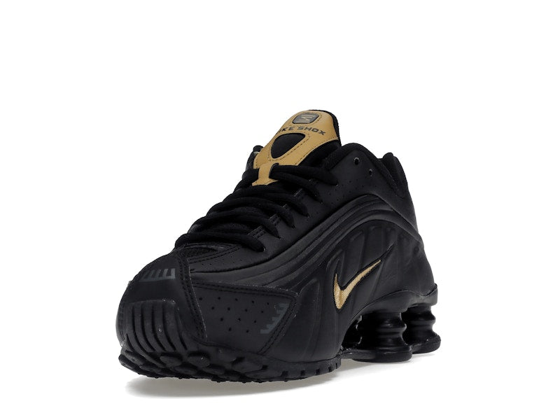 Nike Shox R4 Black Metallic Gold (GS)