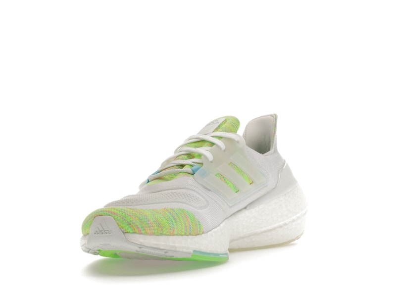 adidas Ultra Boost 22 White Bliss Blue Solar Green
