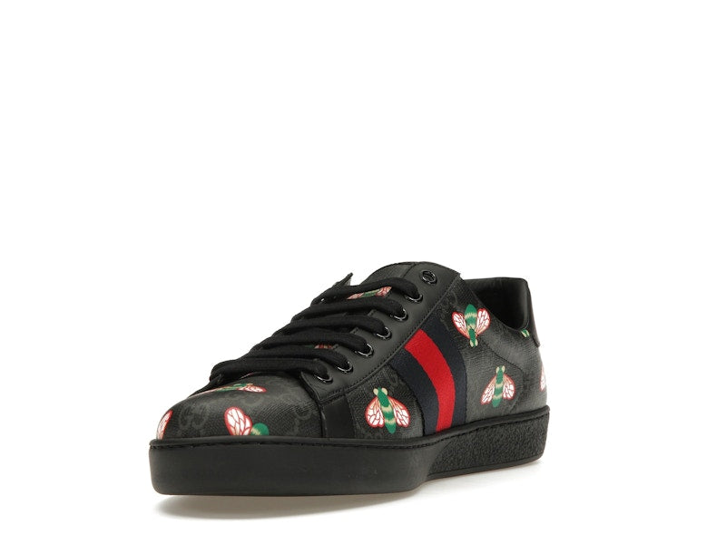 Gucci Ace Bee Print Black