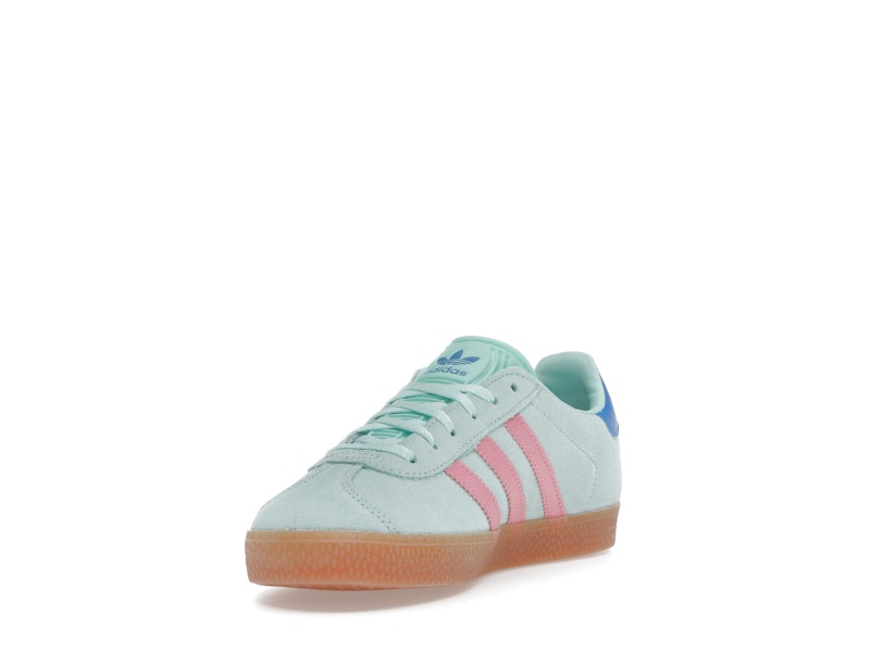 adidas Gazelle Clear Mint Bliss Pink Bright Blue (GS)