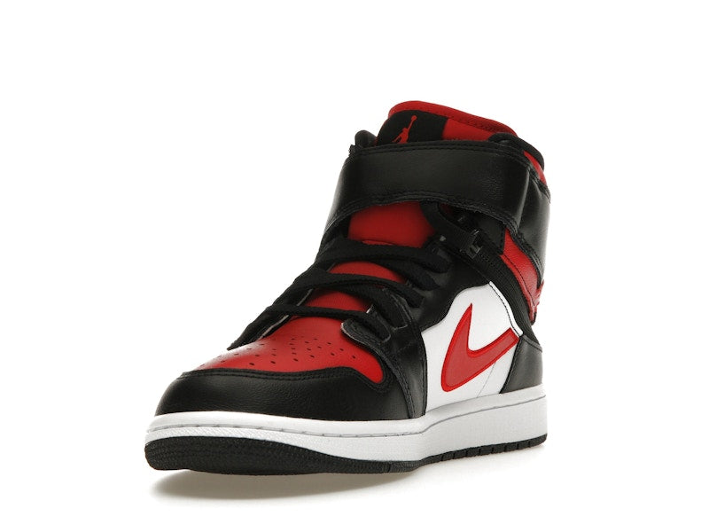 Jordan 1 High FlyEase Black White Fire Red