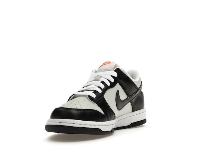 Nike Dunk Low Black Bright Mandarin Mini Swoosh (GS)