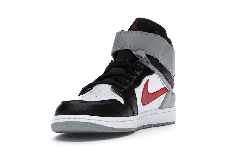 Jordan 1 High FlyEase Black Particle Grey Gym Red