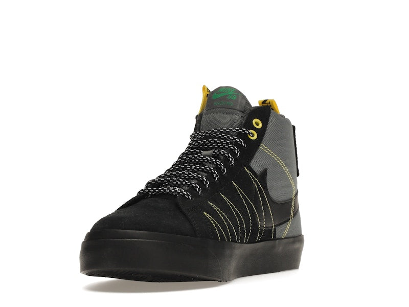 Nike SB Zoom Blazer Mid PRM Acclimate Cool Grey Yellow Strike