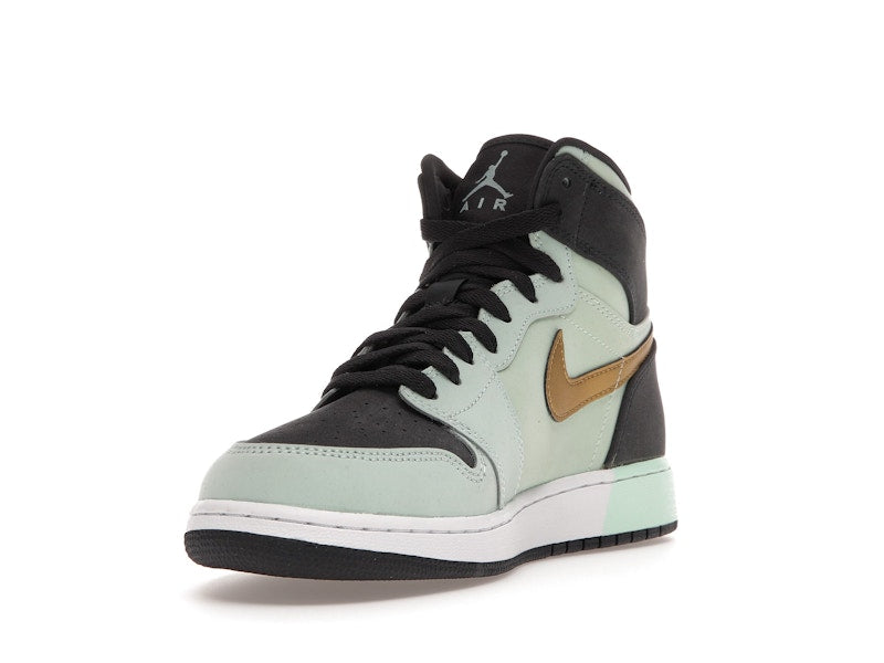 Jordan 1 Retro High Mint Foam Anthracite Metallic Gold (GS)