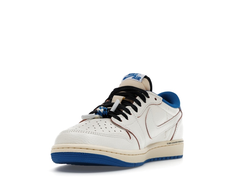 Jordan 1 Retro Low OG SP Fragment x Travis Scott Sail Military Blue