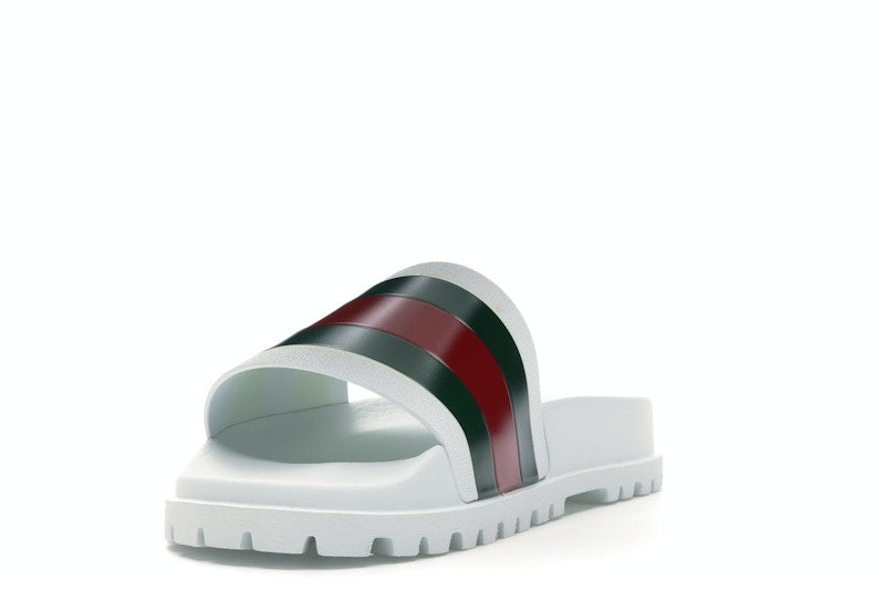 Gucci Web Slide Sandal White
