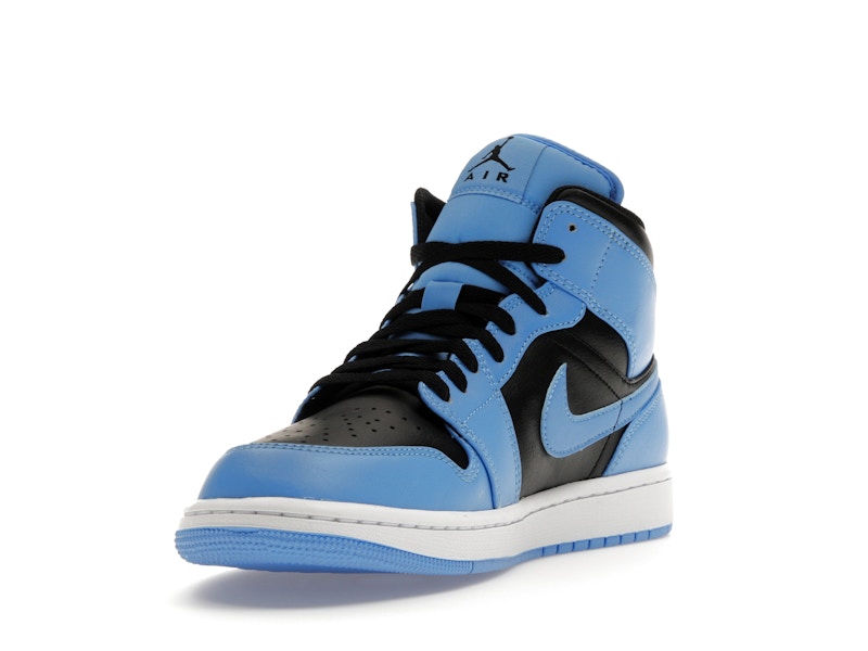 Jordan 1 Mid University Blue Black