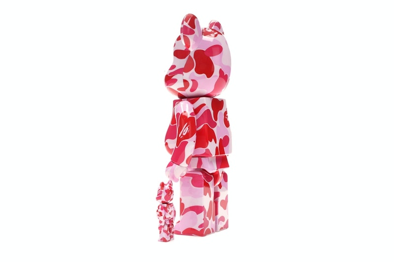 Bearbrick A Bathing Ape ABC Camo 100% & 400% Set Pink