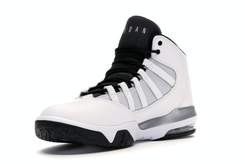 Jordan Max Aura White Metallic Silver Black
