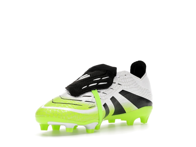 adidas Predator League Fold-Over Tongue FG/MG Cloud White Core Black Lucid Lemon