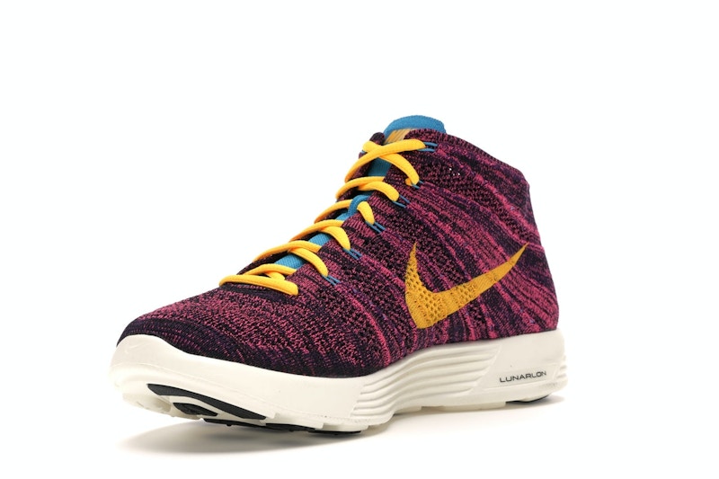 Nike Lunar Flyknit Chukka Grand Purple Laser Orange