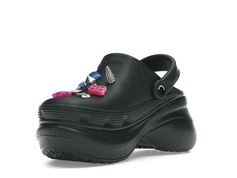 Balenciaga x Crocs Mule Black Multicolor Jibbitz (Women's)