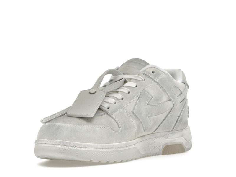 OFF-WHITE Out Of Office OOO Low Tops White Distressed