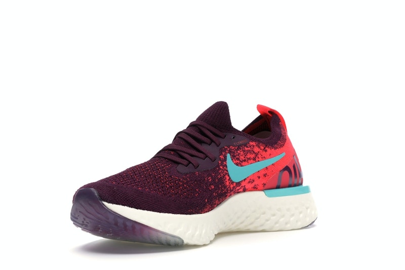 Nike Epic React Flyknit Bordeaux Hyper Jade (Women's)