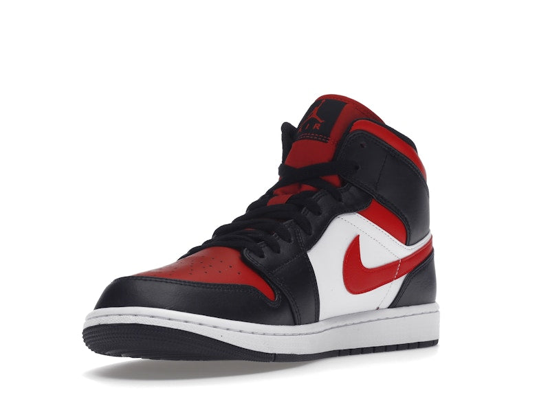 Jordan 1 Mid White Black Red (2022)