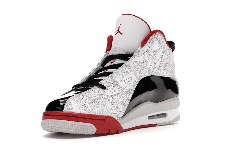 Jordan Dub Zero White Varsity Red