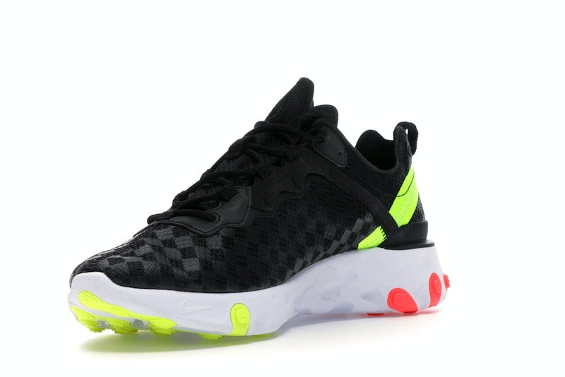 Nike React Element 55 Black Crimson Volt